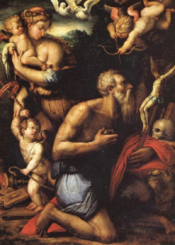 The Temptation of St.Jerome, Giorgio Vasari